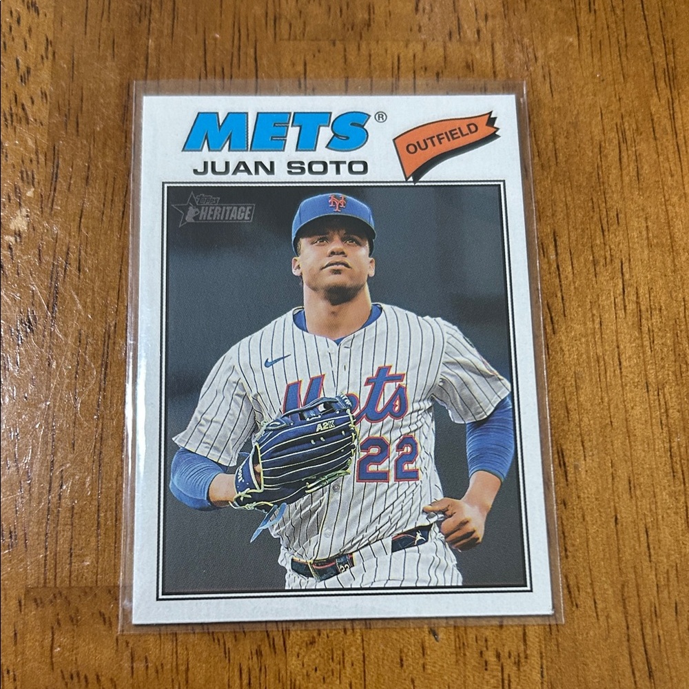Juan Soto New York Mets Topps Heritage Baseball Card